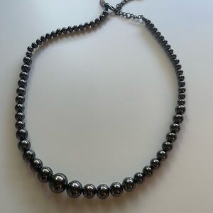 Express black  Beaded Necklace